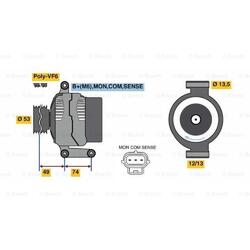 BOSCH Generator Lichtmaschine 115A 14V für Ford Mondeo III Stufenheck