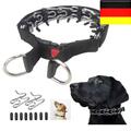 Hundehalsband Verstellbarer Training Zacken-Pinch-Kette -Nylon Mit Stahl