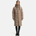 Navahoo Damen Winterjacke Steppjacke Winter Jacke lang warm Mantel Parker N009