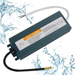 LED Treiber 12V 100W Trafo AC 170-250V auf DC 12V 8,3A IP67 Wasserdicht 