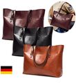 Damen Tasche Handtasche Leder Umhängetasche Schultertasche Shopper Henkeltasche`