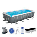 Bestway® Power Steel™ Frame Pool Komplett-Set mit Filterpumpe 549 x 274 x 122 cm