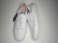 LASCANA Sneaker weiss  Denim Stoff Stretch Schnürbänder rosa Gr. 35  S848