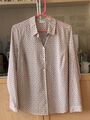 Bluse Gr 40 Hellbeige kleines Muster