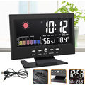 5in1 LED Wetterstation Funk Wetterstation mit Farbdisplay Hygrometer Thermometer