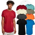 Urban Classics Herren T-Shirt Shaped Long Turnup Tee extra lang oversize Shirt