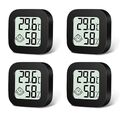 4x Digital Hygrometer Mini Thermometer Luftfeuchtigkeit Temperaturmesser Slim