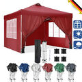 Pavillon Faltpavillon 3x3m Partyzelt Pavillion Pop Up Wasserdicht UV-Schutz Zelt