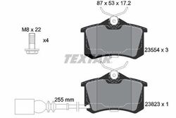 TEXTAR BREMSBELAGSATZ SCHEIBENBREMSE 2382301 FÜR VW SEAT POLO + III 99-10