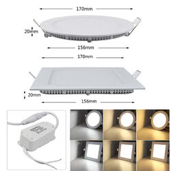 10x/50x LED Panel Einbaustrahler Einbauleuchte Deckenleuchte Flach Einbau Spot