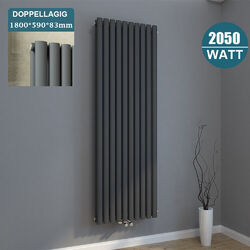 Röhrenheizkörper Design Heizkörper Paneelheizkörper Doppellagig 1800x590mm