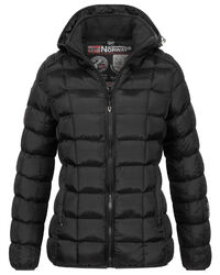 geographical Norway Damen Steppjacke Parka Winterjacke Warm Gesteppt Outdoor