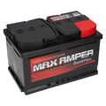 MAX AMPER Starterbatterie 12V 72 Ah 640A ersetzt 66Ah 68Ah 70Ah 72Ah 74Ah 80Ah