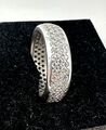 Silber Ring 925 mit Zirkonia Steine gr. 58