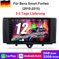 9" Autoradio 12 Carplay DAB+ Navi Sat GPS Für Mercedes Benz Smart 2010-2015 32G