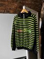 Marc O’Polo Vintage Striped Long Sleeve Sweatshirt Center Logo High Neck S/M