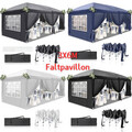 Pavillon 3x6m wasserdicht Gartenzelt Faltpavillon Pop Up Partyzelt Zelt UV50+ DE