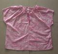 Eterna Tunika Bluse Gr.42 44 Kurzarm Pink Weiß Muster