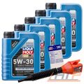 5x 1 L LITER LIQUI MOLY LONGTIME HIGH TECH 5W-30 MOTOR-ÖL MOTOREN-ÖL 32077829