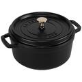 Staub La Cocotte 24cm rund, schwarz, Gusseisen