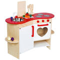 Kinder Küche Spielküche Kinderküche aus Holz mit Herz und viel extra Sortiment