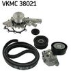 SKF Wasserpumpe + Keilrippenriemensatz VKMC 38021 für MERCEDES-BENZ