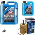 BOSCH Ölfilter 6L Liqui Moly Longtime High Tech 5W-30 für VW Audi Touran 2.0