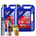 Motoröl 5W40 LIQUI MOLY Diesel High Tech 10L +MANN Ölfilter +Spülung +Cera Tec