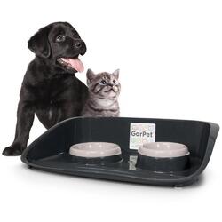 Futterstation Futternapf Wassernapf Napf Unterlage Futter Bar Matte Hunde Katzen