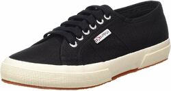 Superga 2750 Cotu Classic Black White Damen Canvas Sneaker