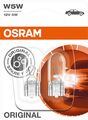 2x OSRAM 2825-02B W5W Blinkerbirne 5W 12V W2.1x9.5d