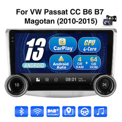 Android 13 4+64G Carplay Autoradio Für VW Passat B6 B7 CC Magotan 10-15 Cam DAB+