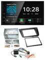 Kenwood Bluetooth MP3 DAB USB 2DIN Autoradio für Seat Leon 05-09 schwarz