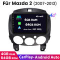 Carplay Android 13 Für Mazda 2 2007-2013 Autoradio DAB+ DSP GPS NAVI DAB+ 4+64GB