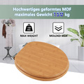 MDF Toilettensitz Toilettendeckel WC Sitz Absenkautomatik Klodeckel Deckel