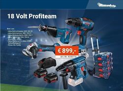 Bosch 18 Volt Profi Set GSR18V-55 GBH 18V-21 GWS 18V-7 GSA 18V-Li 2x 5,0Ah Caddy