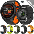 Für Garmin Fenix E 8 7 7X 6 6X Epix Pro 5 5X Plus 3 HR Quickfit Silikon Armband