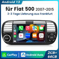 Für Fiat 500 07-2015 Carplay 7'' Android 13 Auto Stereo Radio GPS Nav WIFI 2+64G