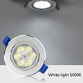 6/12/20X LED Einbaustrahler 3W Decken Leuchte Flach Strahler 230V Einbau Spot