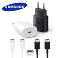 Original Samsung EP-TA800 USB C TYP C Schnell Lade Gerät Kabel A14/A34/A54 5G