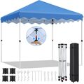 Faltpavillon 3x3m Pop Up Pavillion Gartenzelt Partyzelt Wasserdicht UV-Schutz 50