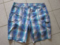 Up Fashion, kurze Hose, Bermuda Shorts,blau-weiß Kariert, Gr.40