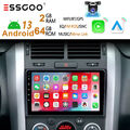 2+64G Android 13 Autoradio Carplay GPS NAVI RDS Für SUZUKI SX4 Fiat Sedici KAM+