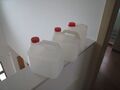 3 x Kanister Behälter natur weiß (1 x 2 Liter und 2 x 3 Liter)