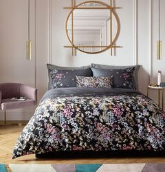 Ted Baker Black Spice Garden Duvet Cover super King Bedding Cotton sateen Luxury