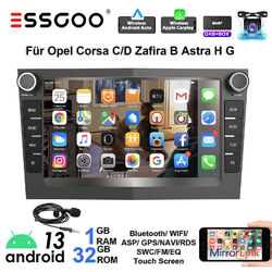 Autoradio Carplay Android 13 GPS Navi MIK KAM Für Corsa C D Astra Zafira B DAB+