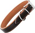 Schnüffelfreunde Hundehalsband aus Leder - Fun-Line - Braun-Beige