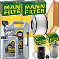 MANN INSPEKTIONSPAKET+6L LIQUI MOLY 5W-40 ÖL passend für VW T4 BUS 2.4+2.5 TDI