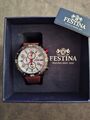 Festina Herren Armbanduhr F20519/1, Timeless Chronograph, Quarz Leder