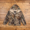 Vintage Realtree Camo Hoodie M Slim Kapuze Braun Camouflage Rundhals Getragen